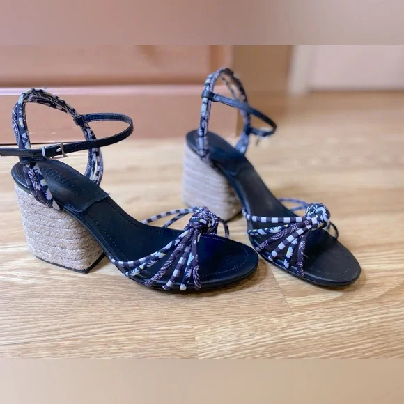 Too cute 😍Schulz espadrilles open toe heels size US 7.5 EUC - Picture 8 of 15